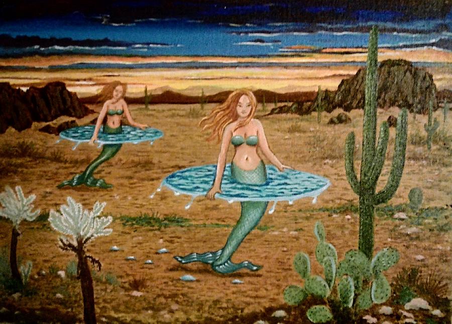 Mermaids traveling Painting by James RODERICK Mermaids traveling Painting by James RODERICK