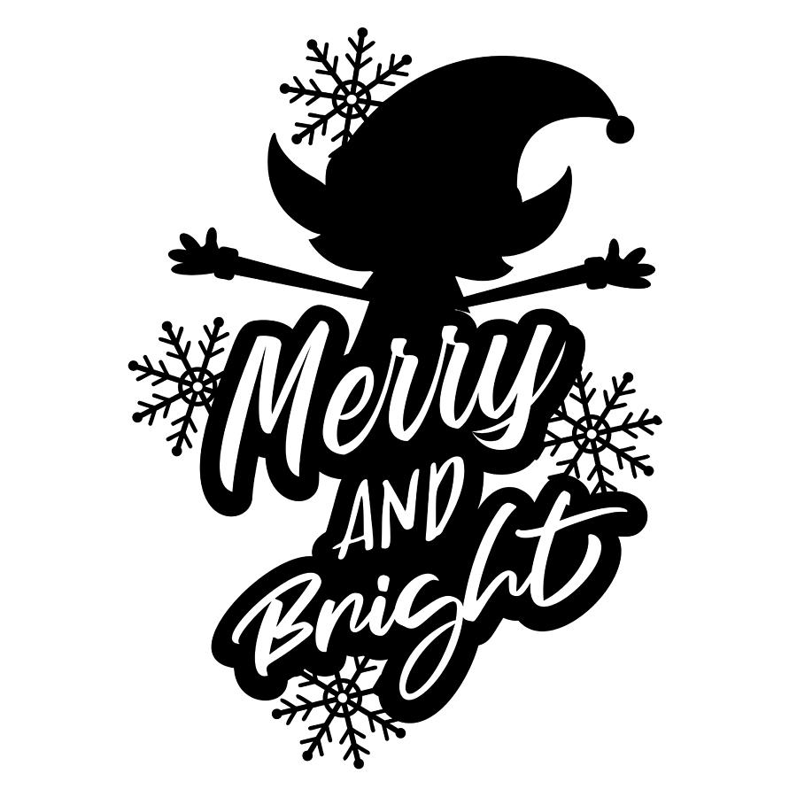 Merry And Bright Christmas Elf Digital Art By Jacob Zelazny Fine Art America 