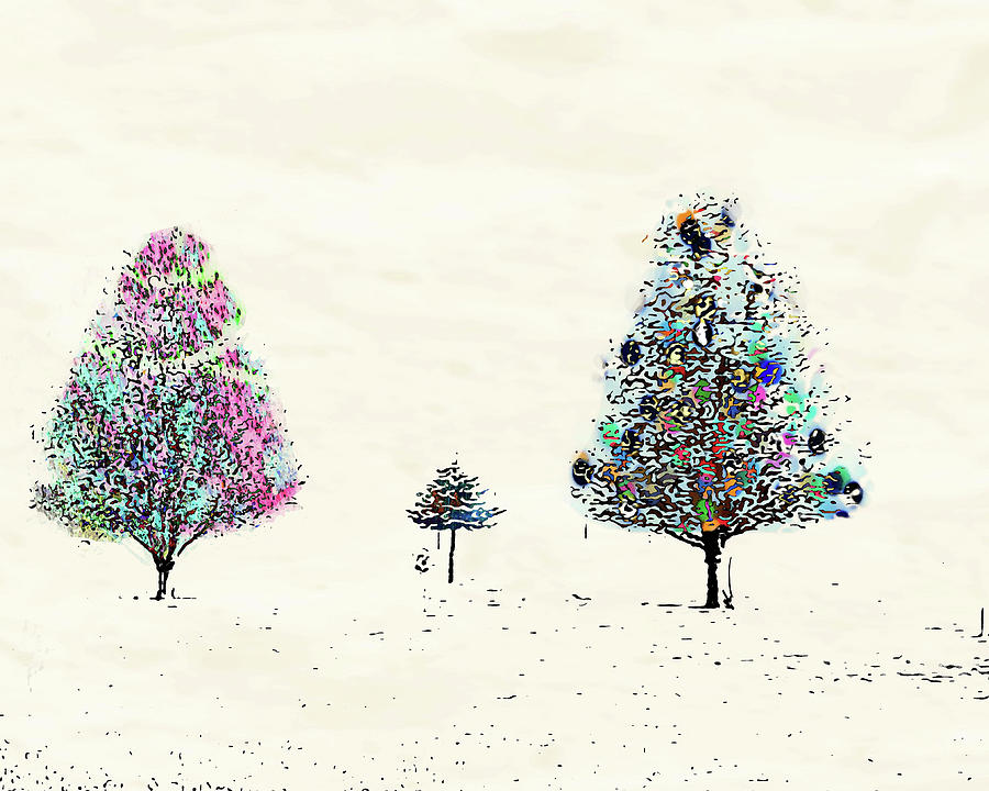Merry and Bright Digital Art by Ken Walker