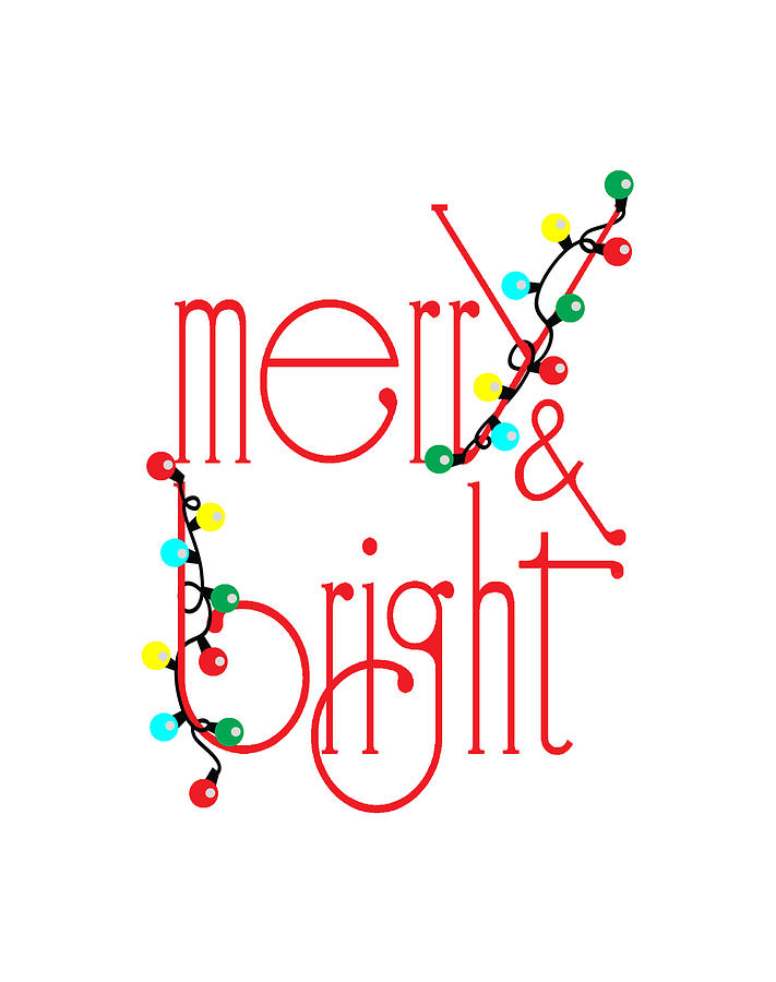 Merry and Bright Digital Art by Lynn Evenson