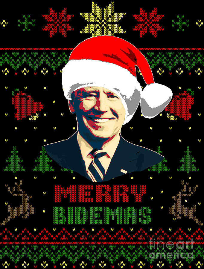 Merry Bidemas Joe Biden Christmas Digital Art by Megan Miller Fine