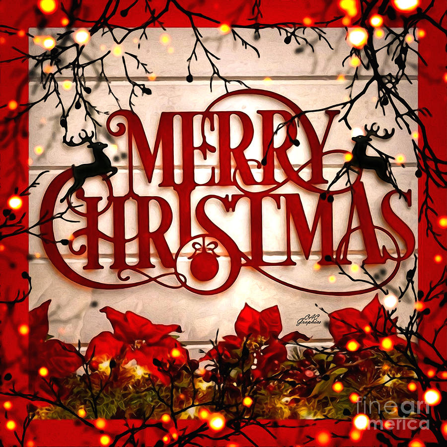 Merry Christmas 2 Painting by CAC Graphics