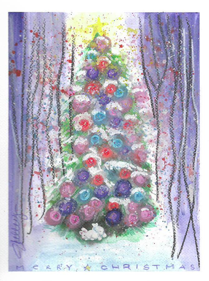 Merry Christmas 2023 Mixed Media by Shelley Overton
