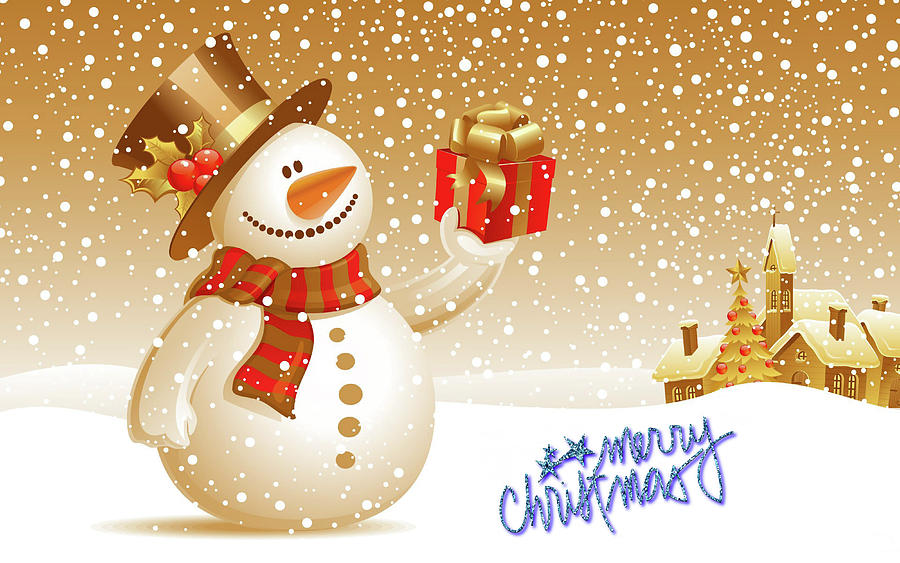 Merry Christmas 3 Digital Art by Robert Banach