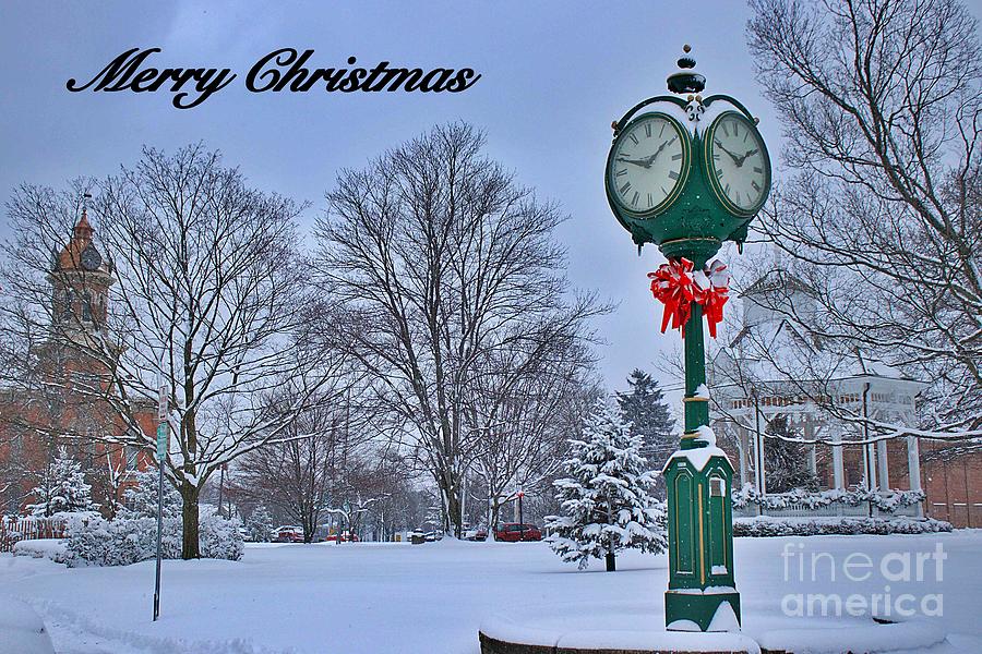 Merry Christmas - Chardon, OH Photograph by Yvonne M Smith