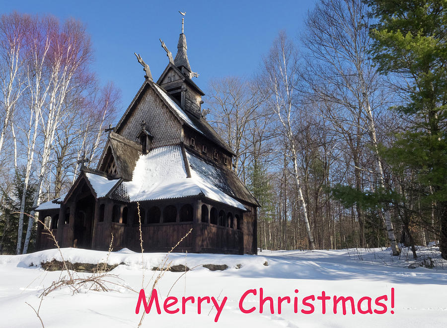 Merry Christmas - Church Photograph by James C Richardson