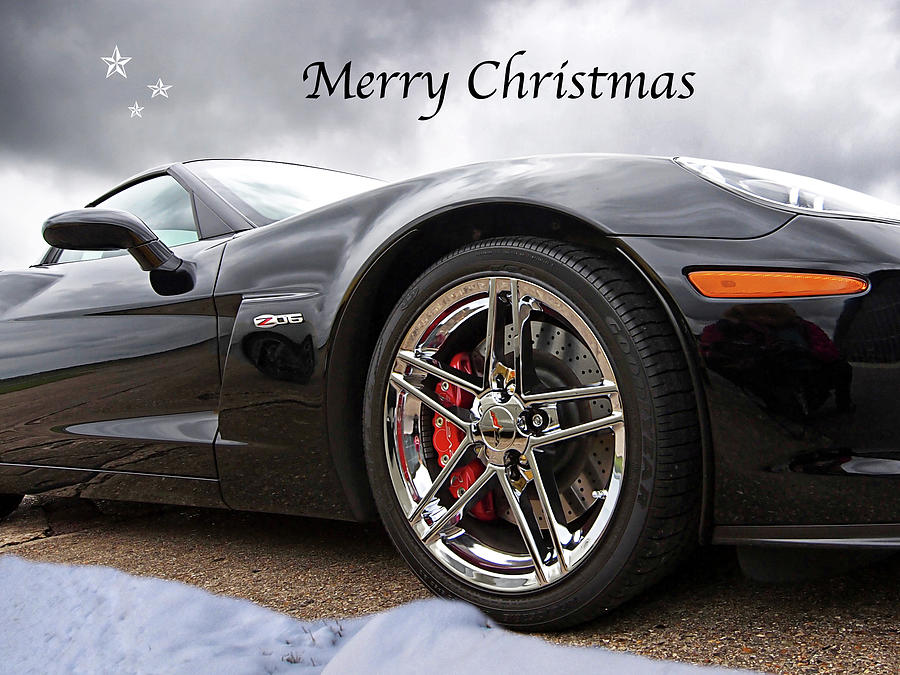 Car Photograph - Merry Christmas Corvette by Gill Billington