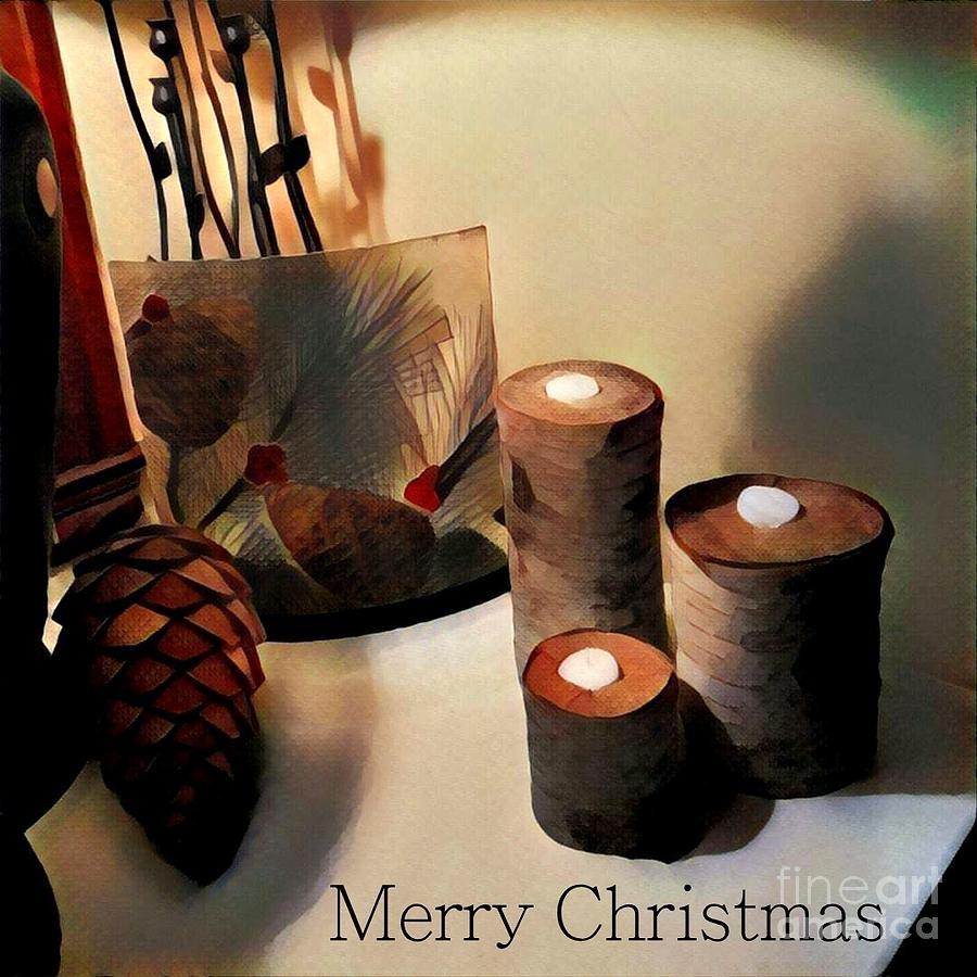 Merry Christmas Country Contemporary Photograph by Jodie Marie Anne Richardson Traugott          aka jm-ART