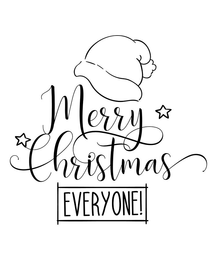 Merry Christmas Everyone Gifts Digital Art by Caterina Christakos