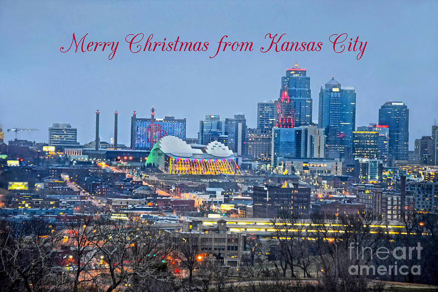 Merry Christmas from Kansas City Photograph by Catherine Sherman