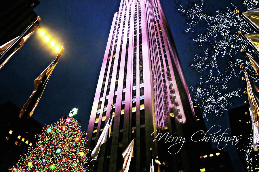 Merry Christmas from New York City Photograph by Diana Angstadt