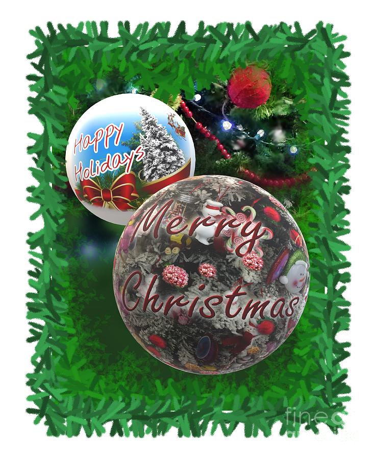 Merry Christmas Gift Card Digital Art by Delynn Addams