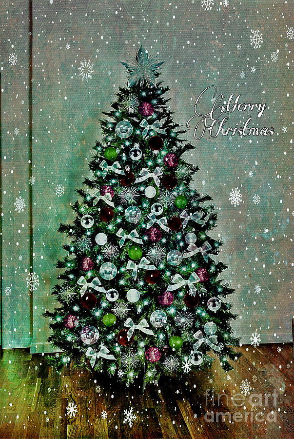 Merry Christmas Greeting Digital Art by Lauries Intuitive