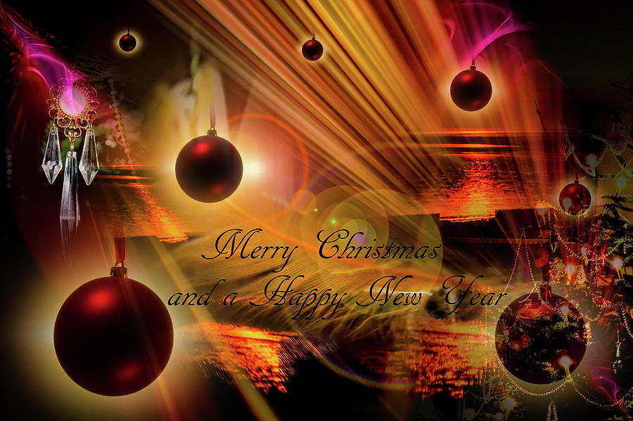 Merry Christmas - Happy New Year 2 Mixed Media
