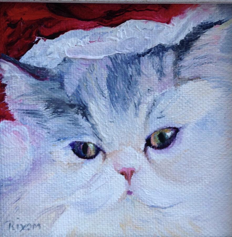 Santa Claws Painting by Judy Rixom