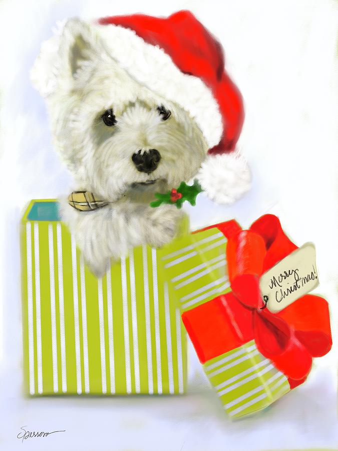Merry Christmas Pastel by Mary Sparrow