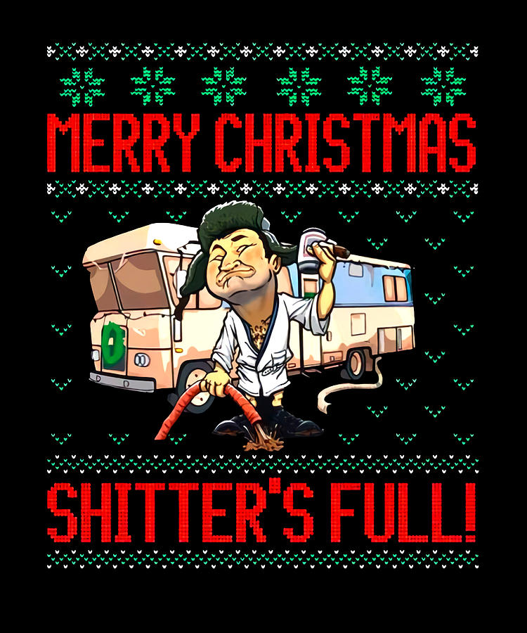 Merry Christmas Shitters Full Funny Candle, Christmas Vacation