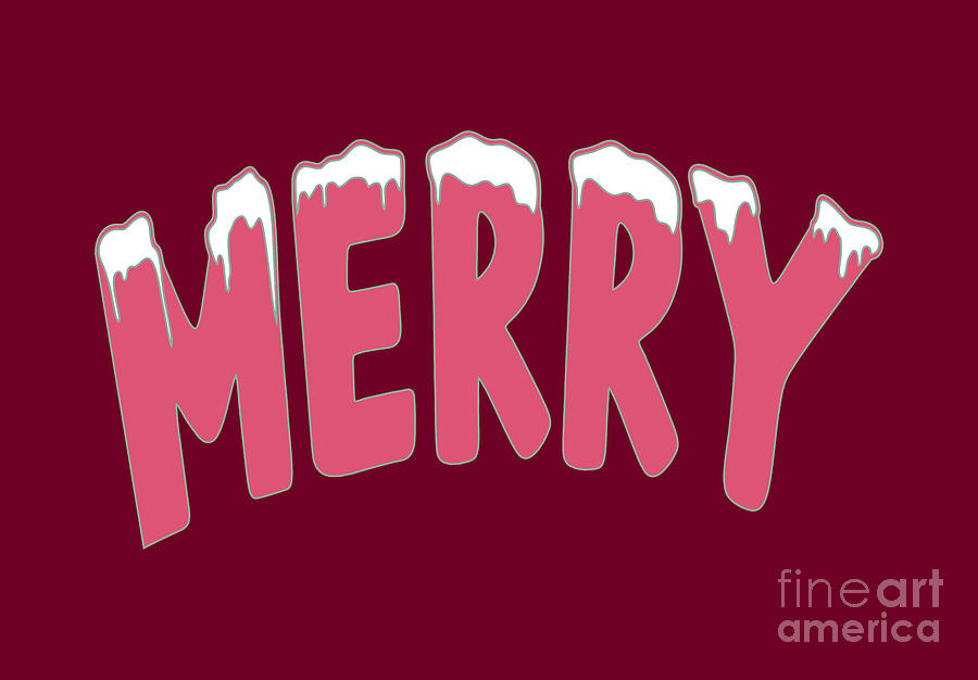 Merry, Christmas Sweatshirt, Merry Christmas Sweatshirt,  Digital Art by David Millenheft