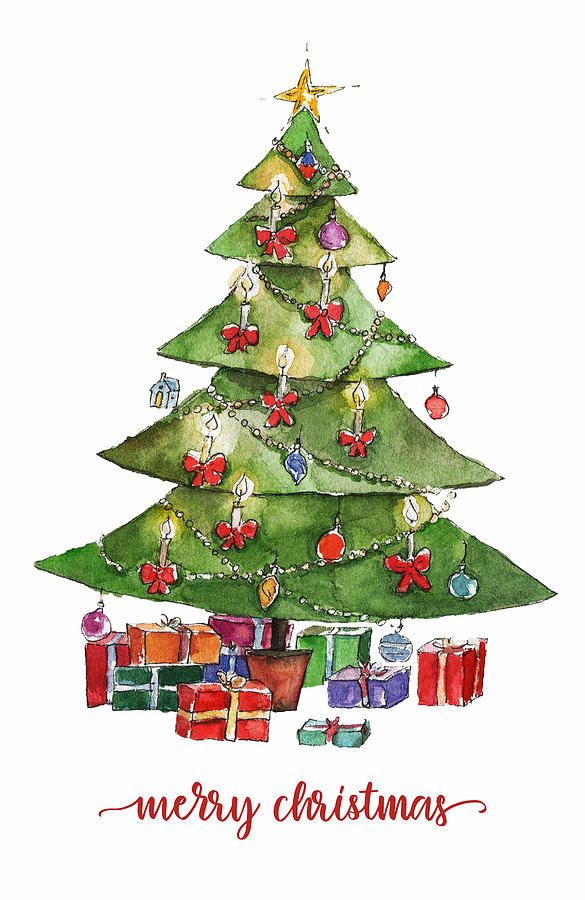 Personalised Merry Christmas Tree Card – Hallmark