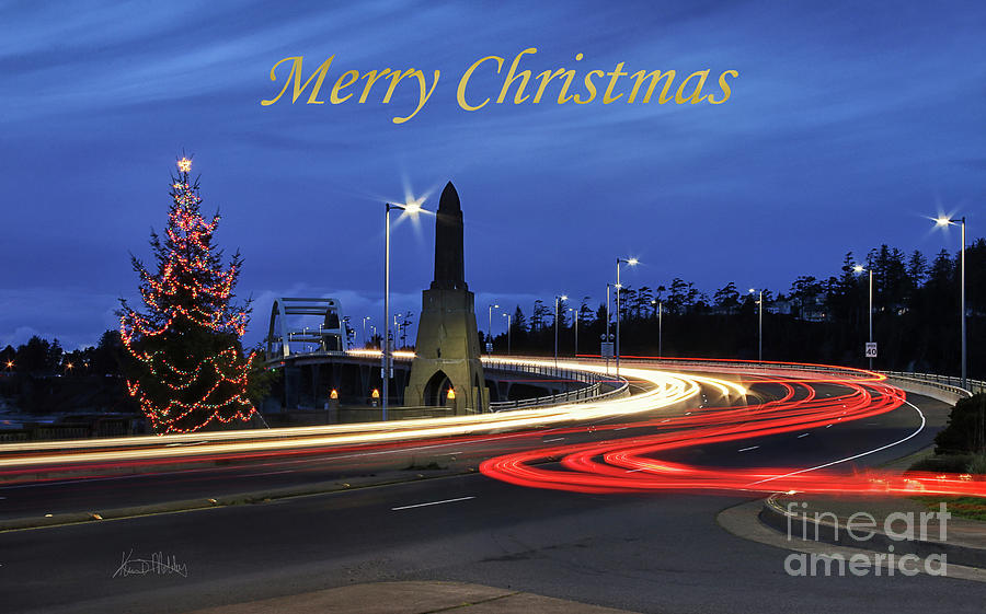 Merry Christmas Waldport OR Photograph by Kim Mobley
