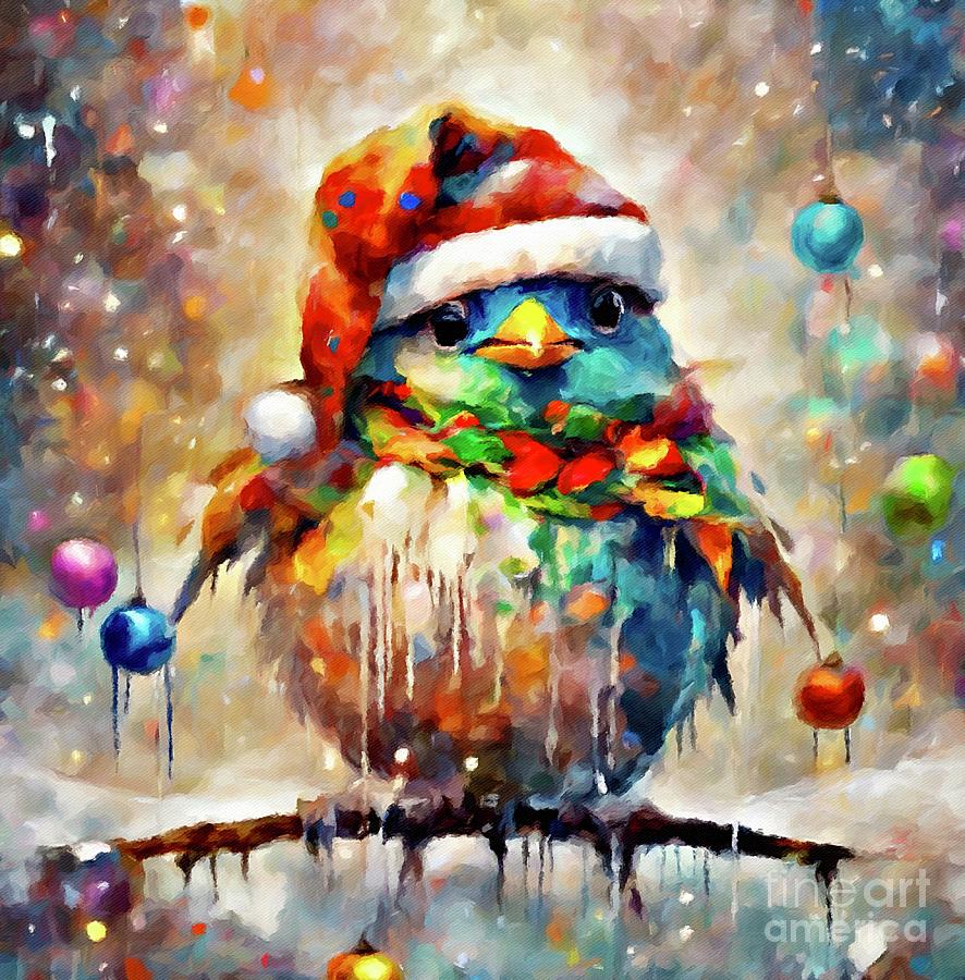 Merry Martha The Christmas Bird Digital Art by Lauries Intuitive