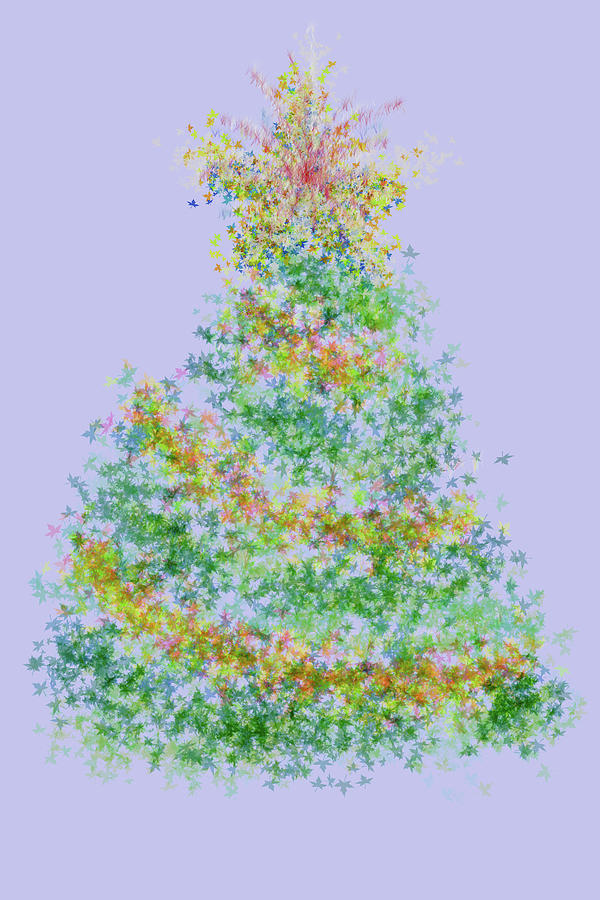 Merry Merry Christmas Tree Digital Art by Her Arts Desire