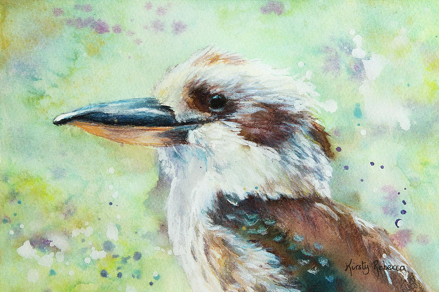 Kingfisher Painting - Merry Merry King by Kirsty Rebecca