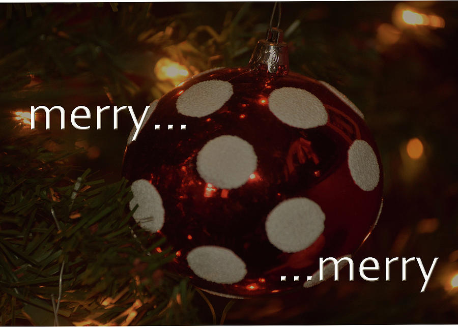Merry Merry Polka Dot Mixed Media by Lesa Fine