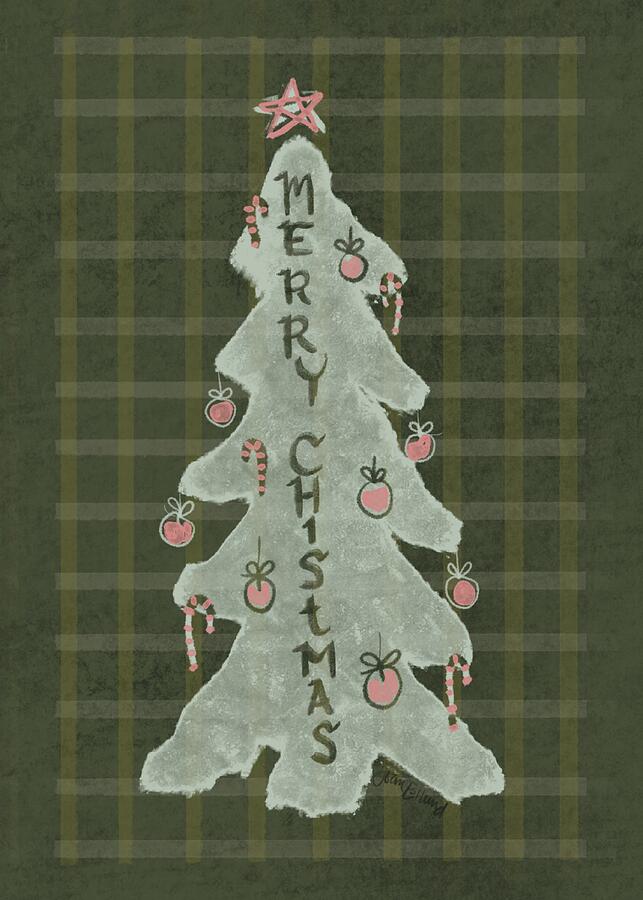 Merry Plaid Christmas Drawing by Earth and Sky Illustration and Design Merry Plaid Christmas Drawing by Earth and Sky Illustration and Design