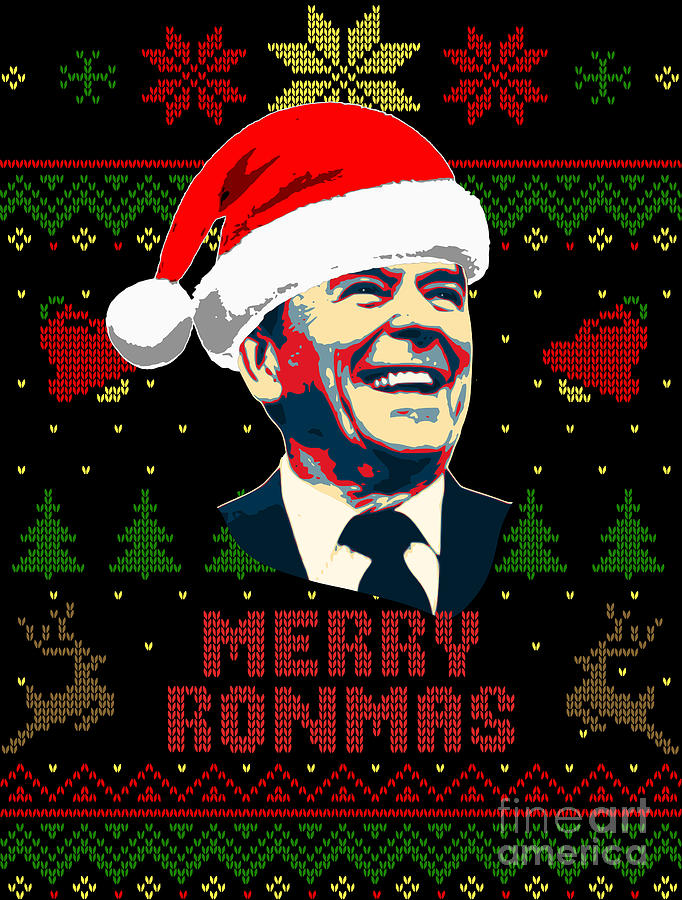 ronald reagan christmas sweater