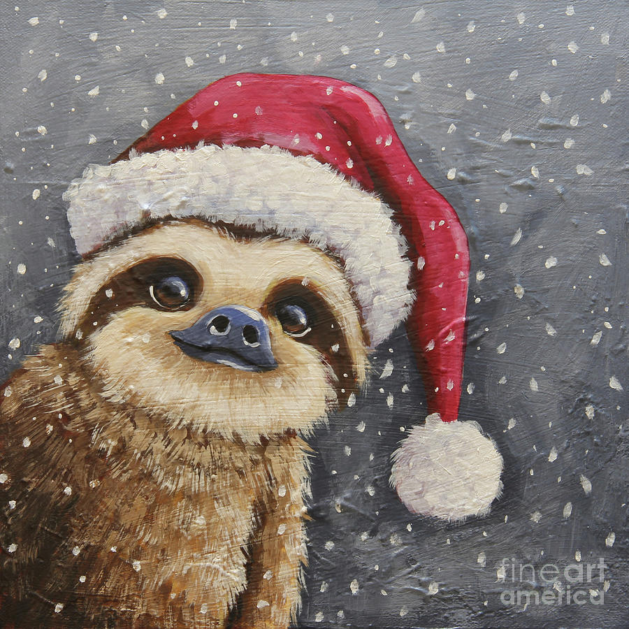 Merry Sloth Painting by Lucia Stewart