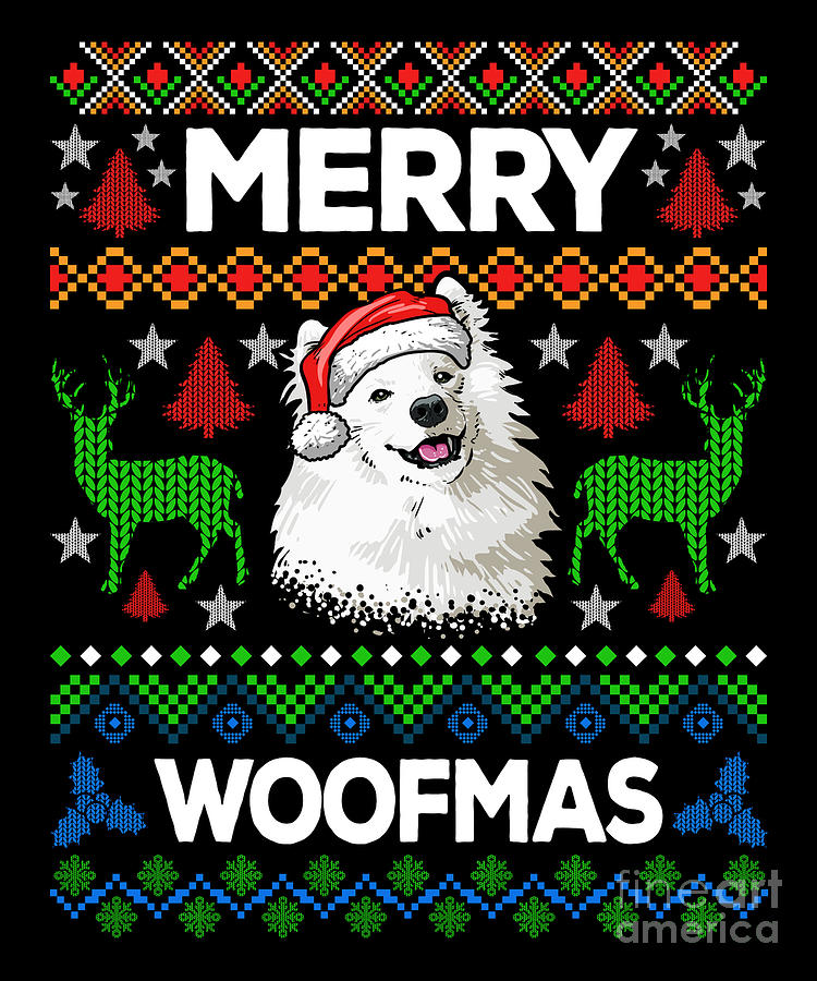 samoyed christmas sweater