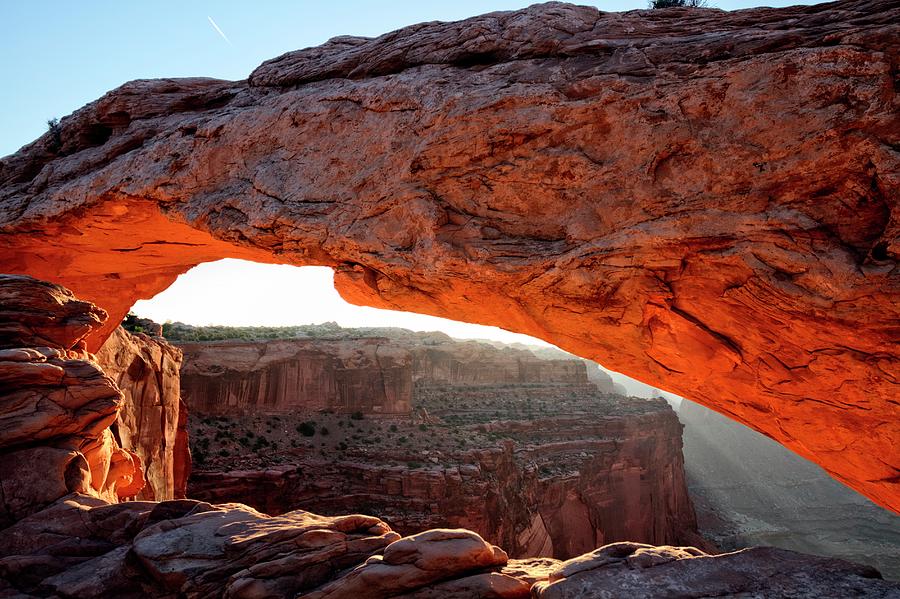 Mesa Arch as the Sun lights its Photograph by M Mumford - Fine Art America