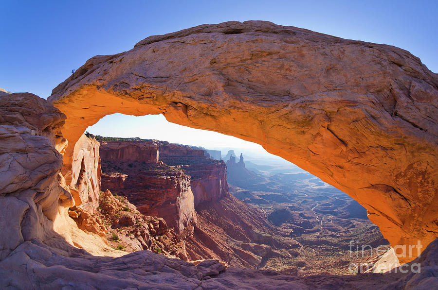 Late winter sunrise at Mesa Arch, Canyonlands National 