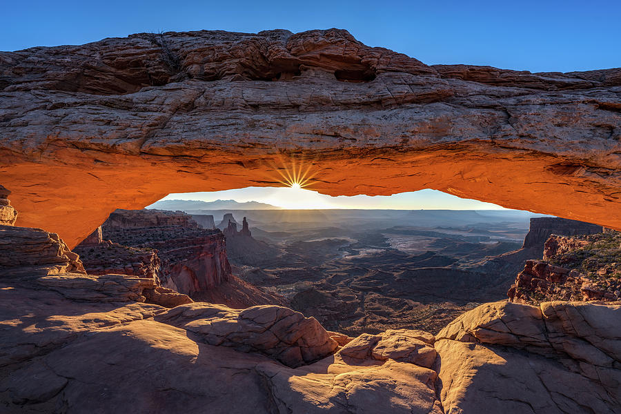 Mesa Arch Morning Sun Photograph by John Wilbur Mesa Arch Morning Sun Photograph by John Wilbur