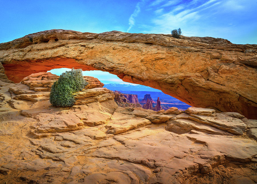 Mesa Arch Rock Formation In Canyonlands Park Moab, Utah USA Photograph ...