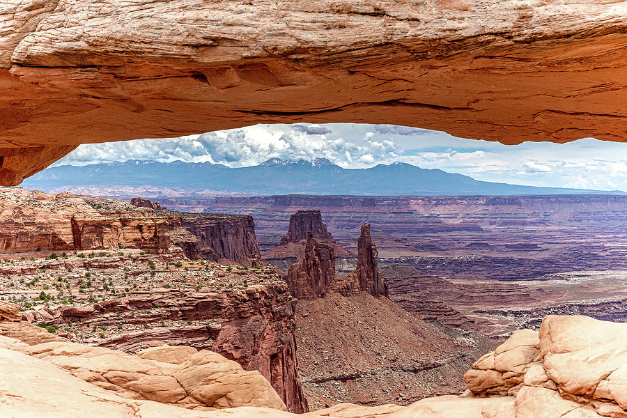 Mesa Arch Window to La Sal Photograph by Jack Peterson