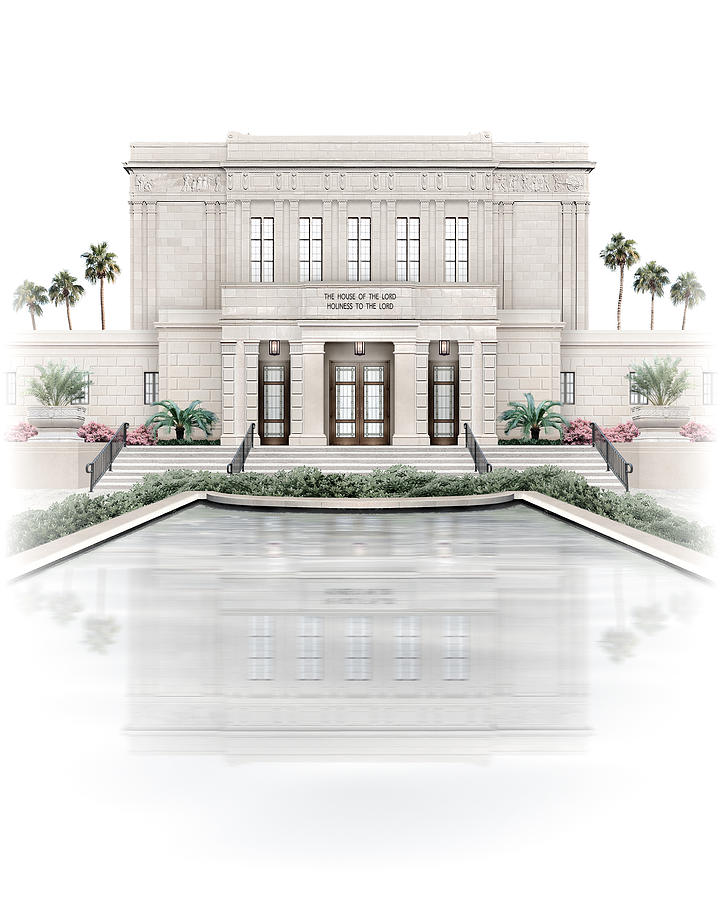 Mesa Digital Art - Mesa Temple - Celestial Series by Brent Borup Mesa Digital Art - Mesa Temple - Celestial Series by Brent Borup