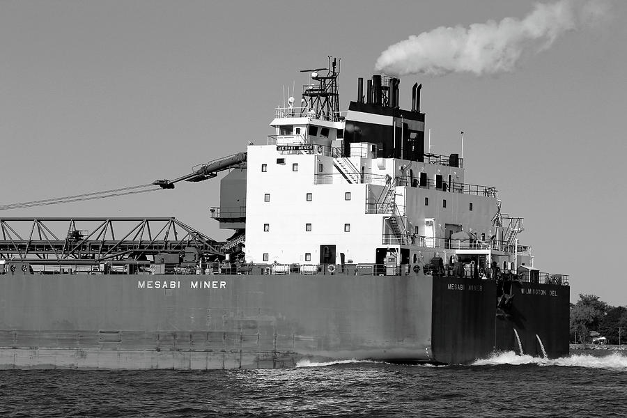 Mesabi Miner Detail 2 BW 061321 Photograph by Mary Bedy