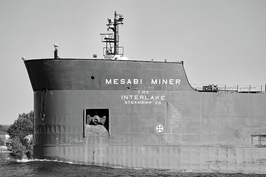 Mesabi Miner Detail BW 061321 Photograph by Mary Bedy