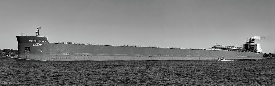 Mesabi Miner Panorama BW 061321 Photograph by Mary Bedy