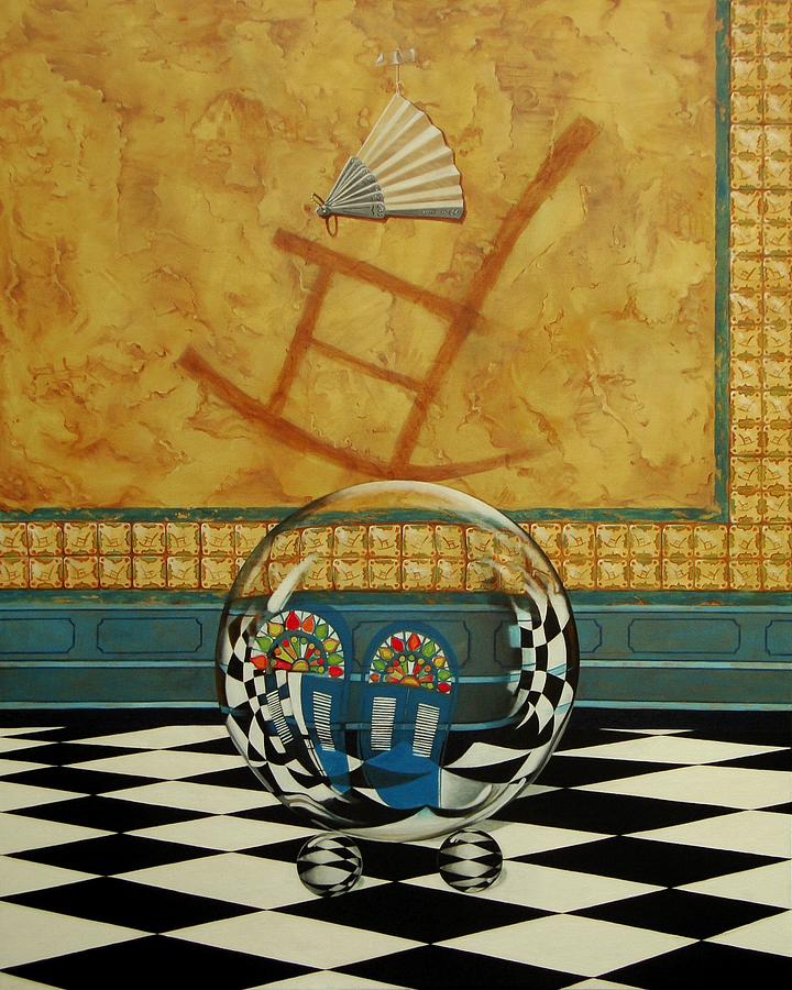 Mesiendonos Eternamente-right side- Painting by Roger Calle
