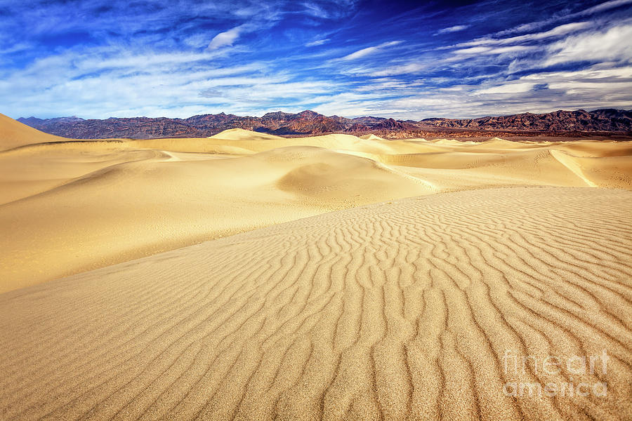 Mesquite Flat Sand Dunes in Death Valley National Park Photograph by FeelingVegas Wall Art and Prints