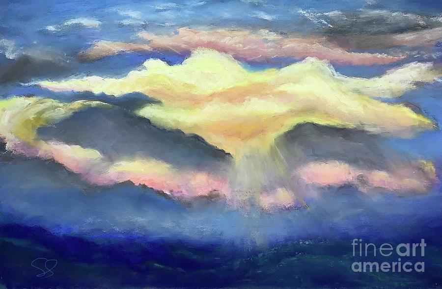 Message from the Heavens Painting by Susan Sarabasha