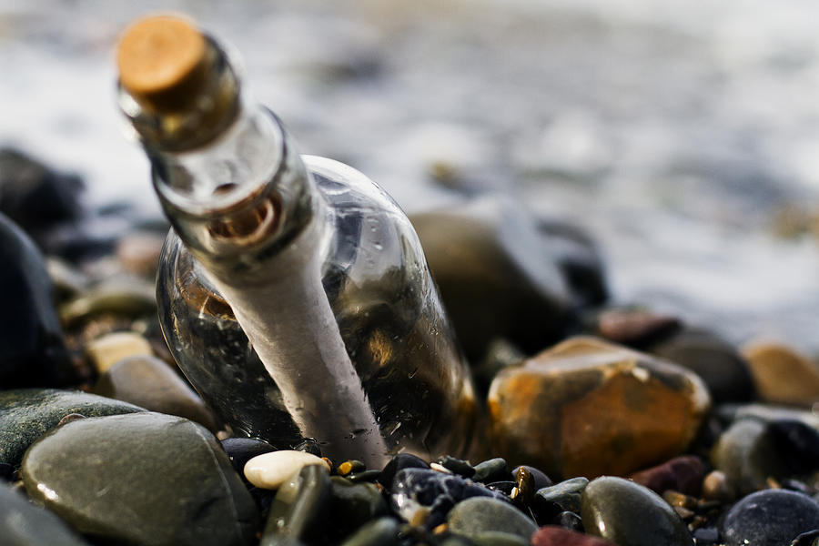Message in  Bottle Photograph by Catherine MacBride