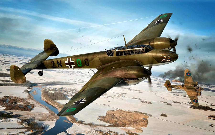 Messerschmitt Bf 110 Digital Art By Hai Nguyen