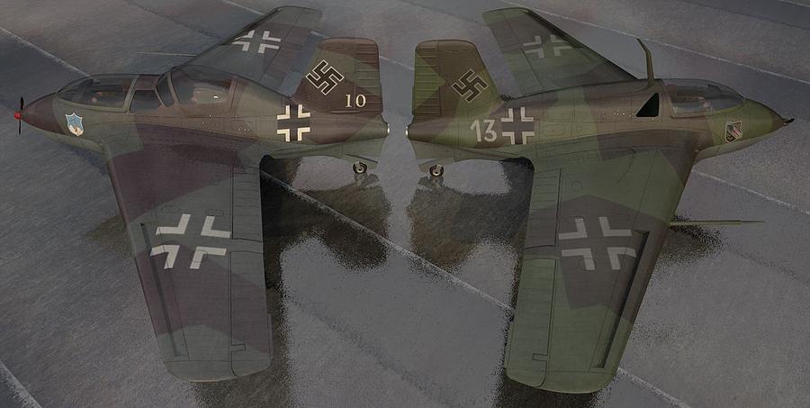 Messerschmitt Me 163 Digital Art By Mark Rowles