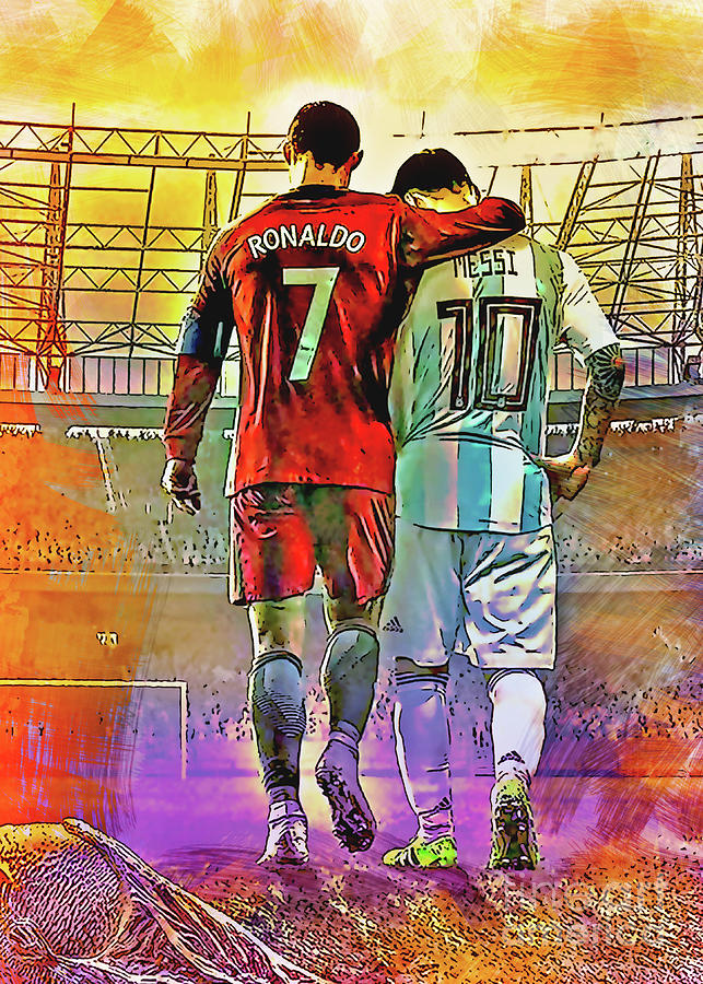 Messi And Ronaldo Digital Art by Lam Quoc Ngoc - Pixels