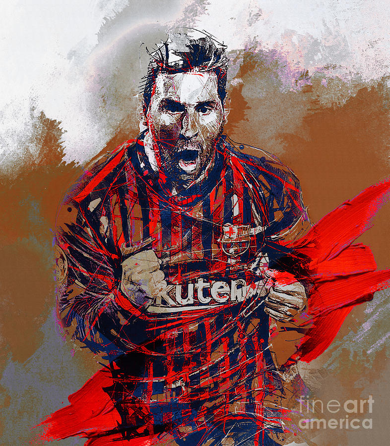 Messi footballer  Painting by Gull G