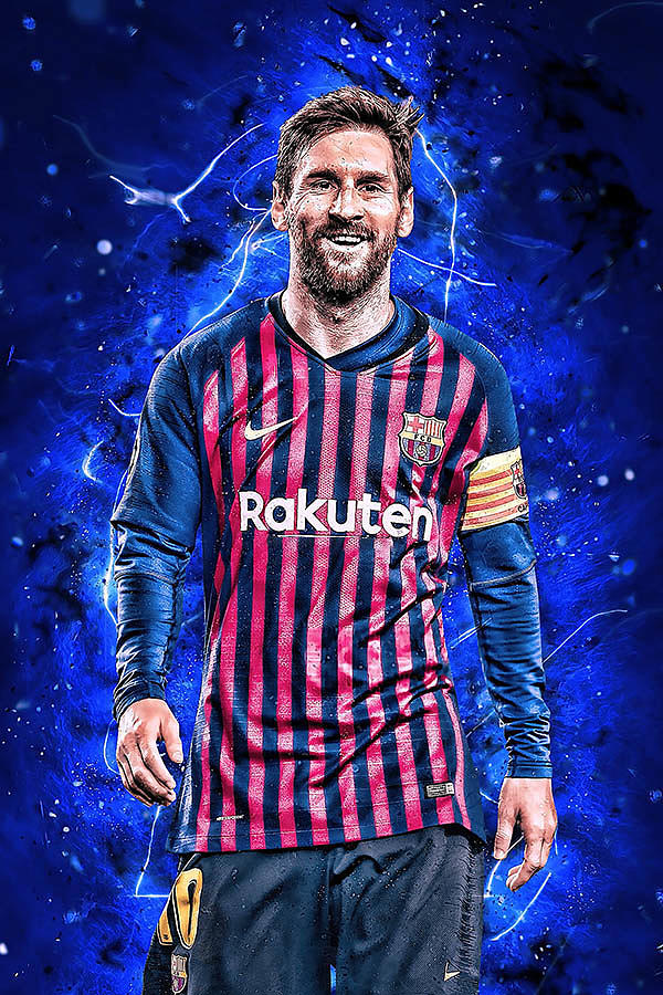 Messi Glass Art by Messi - Fine Art America